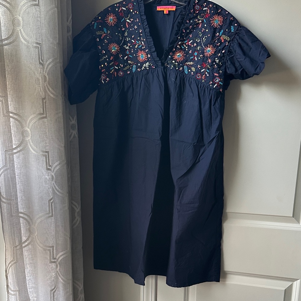 Embroidered Na Dress
